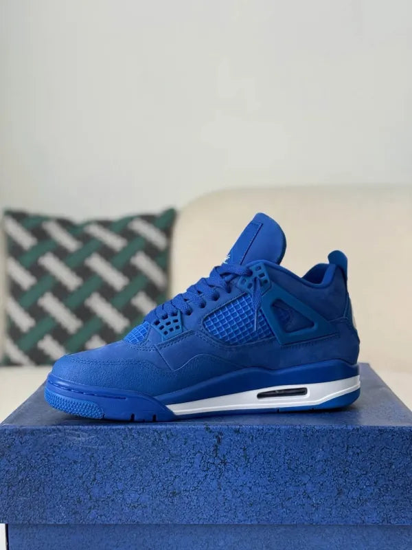Air Jordan 4 x Nigel Sylvester “Brick By Brick” Sneakers – Blue - OMYGOODS