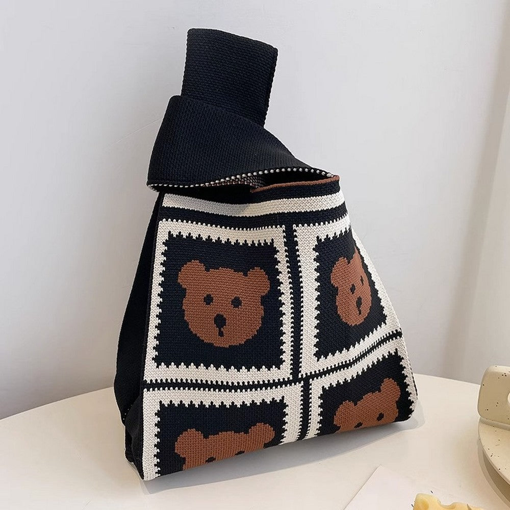 Retro Pattern Knitted Handbag - Notkicks