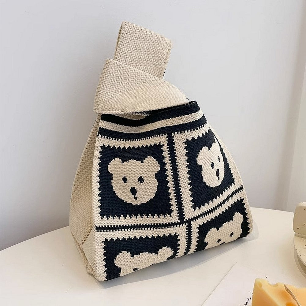 Retro Pattern Knitted Handbag - Notkicks
