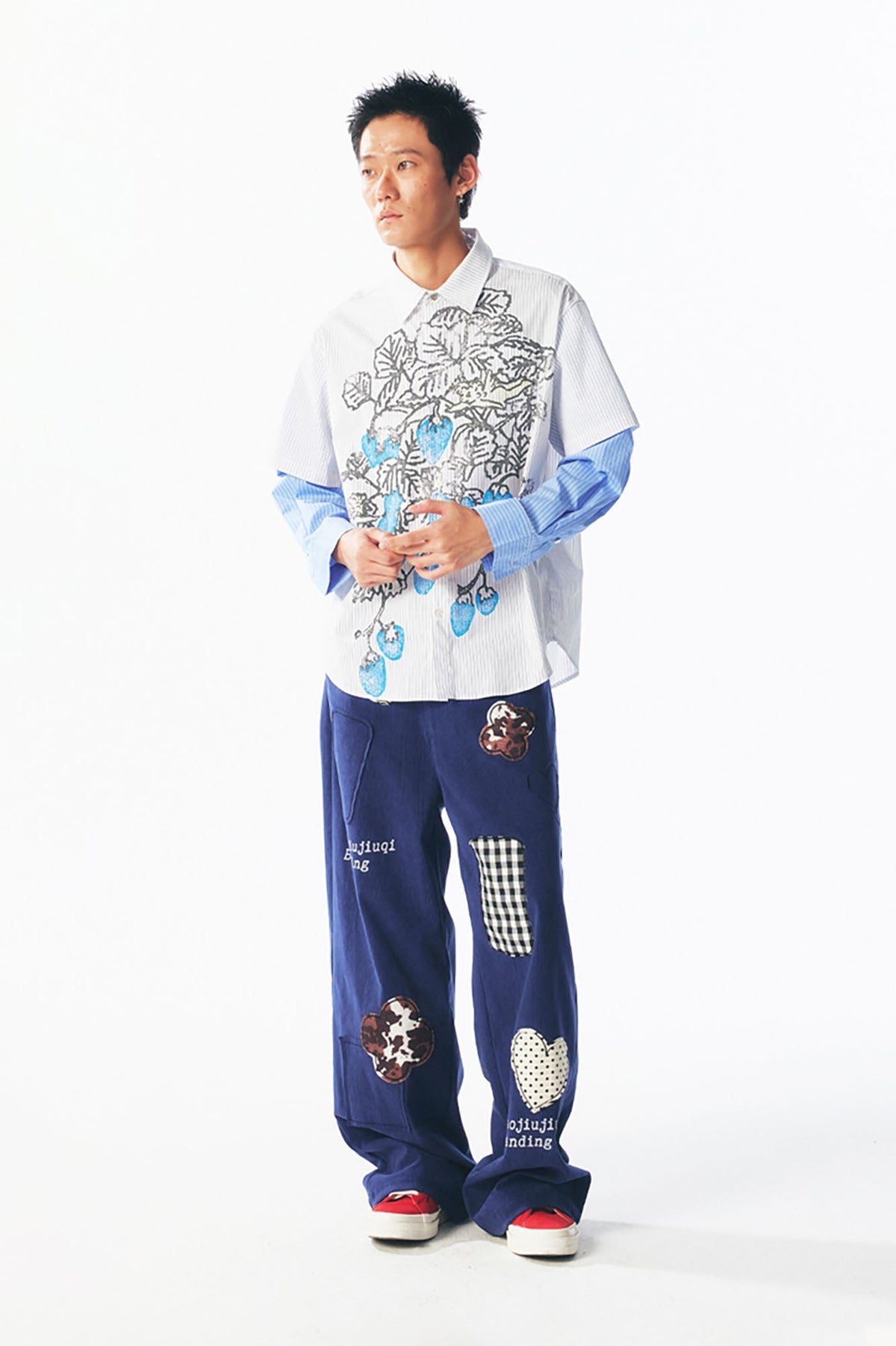 Layered Strawberry Graphic Long-Sleeve T-Shirt - Notkicks
