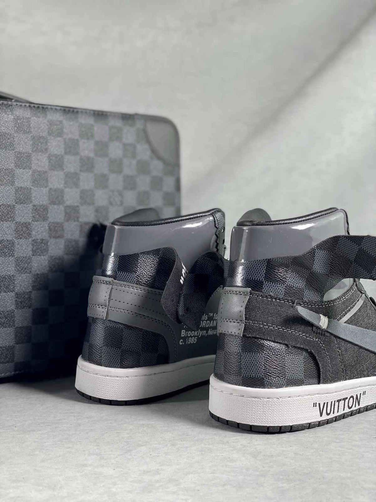 Custom Air Jordan 1 x Monogram Logo Wolvess