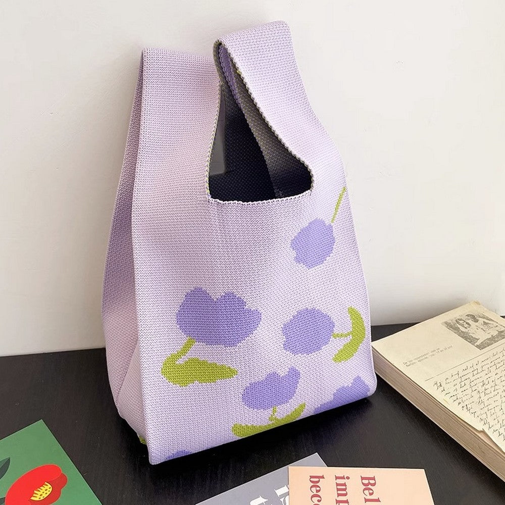Retro Pattern Knitted Handbag - Notkicks
