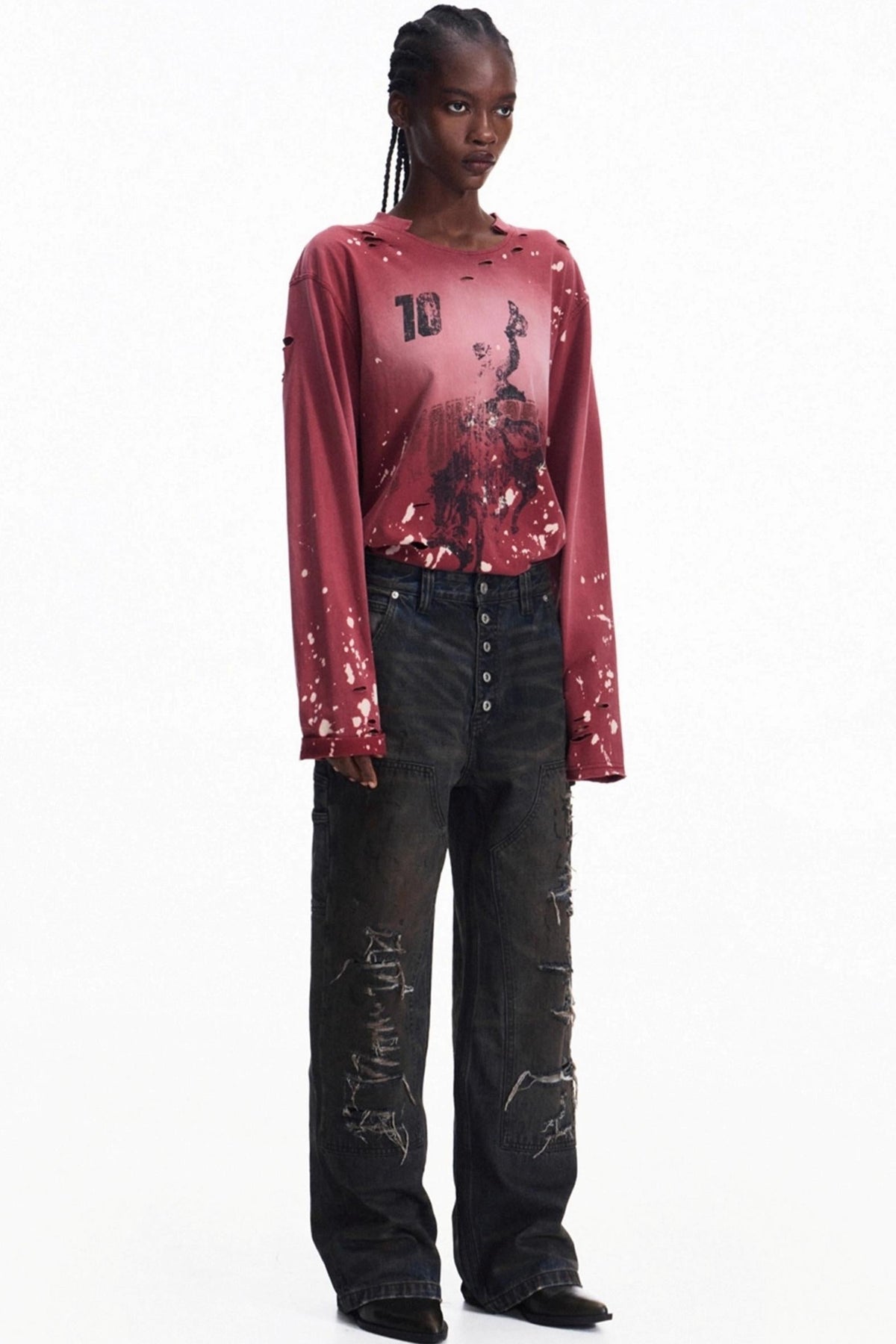 Men's Vintage Ink Long-Sleeve T-Shirt - Notkicks