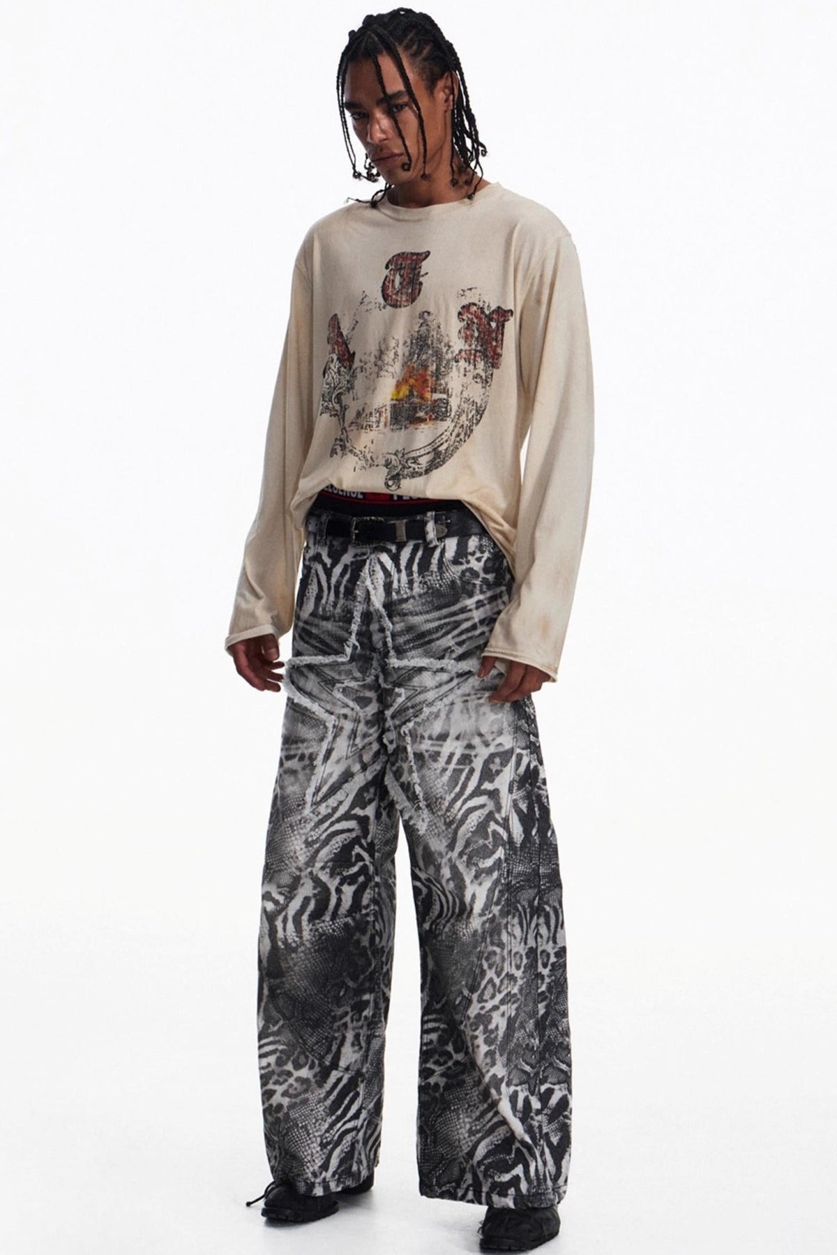 Men's Vintage Crew Neck T-Shirt - Notkicks