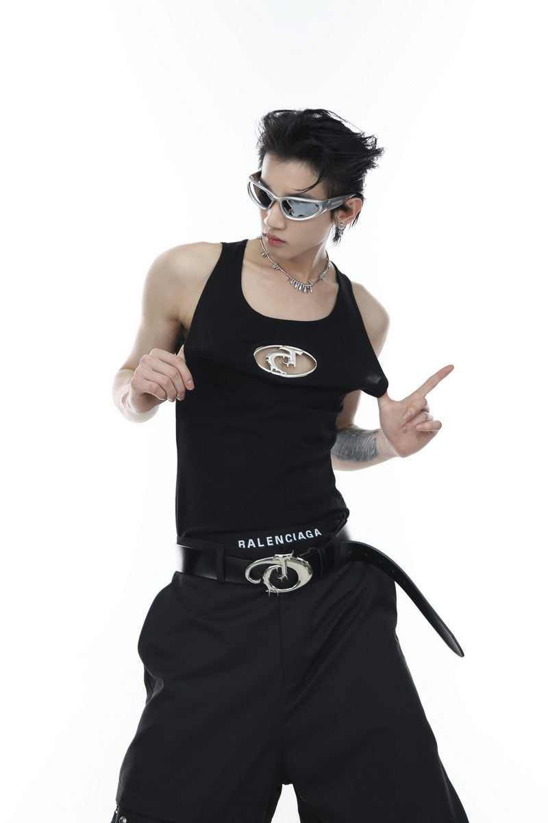 Vest Tee With Logo - Notkicks