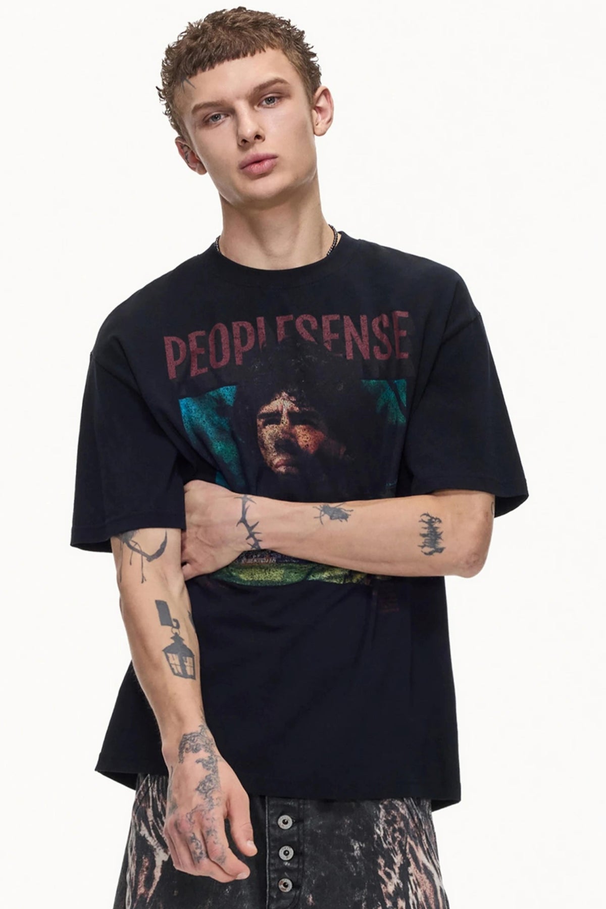 Men's Retro Distressed Cotton Tee - Notkicks