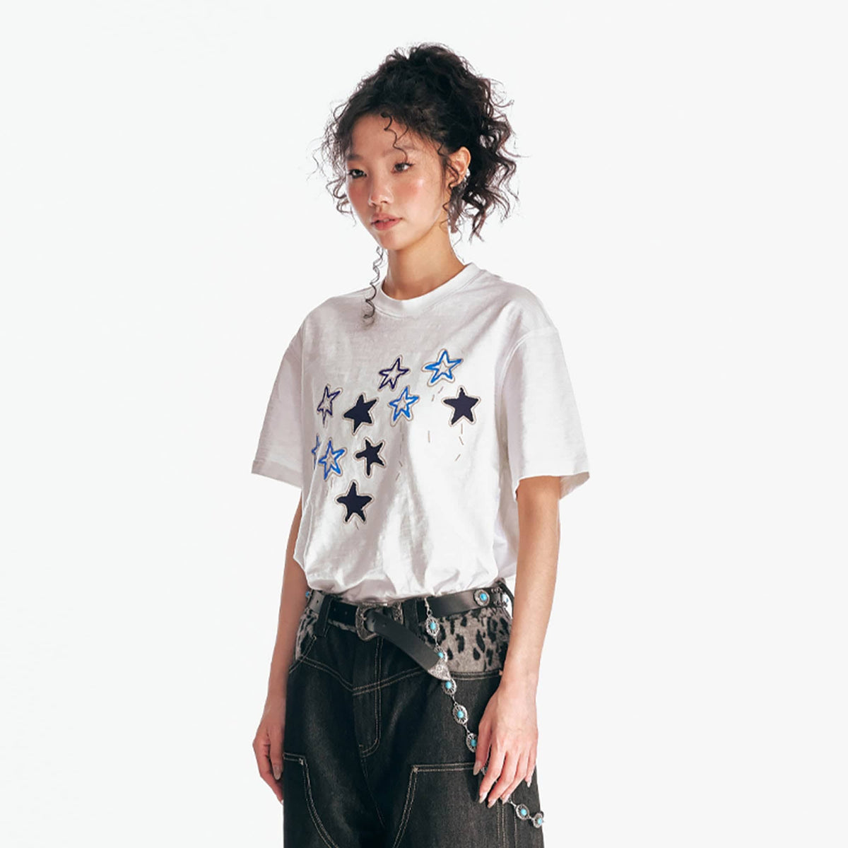 Star Parade Graphic Cotton Tee - Notkicks