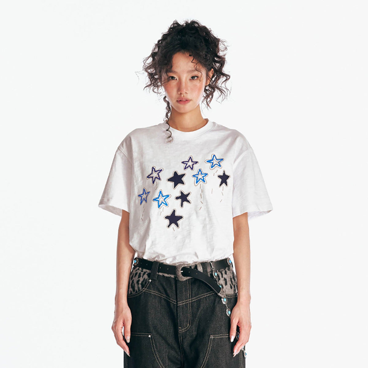 Star Parade Graphic Cotton Tee - Notkicks