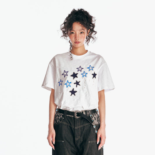 Star Parade Graphic Cotton Tee - Notkicks