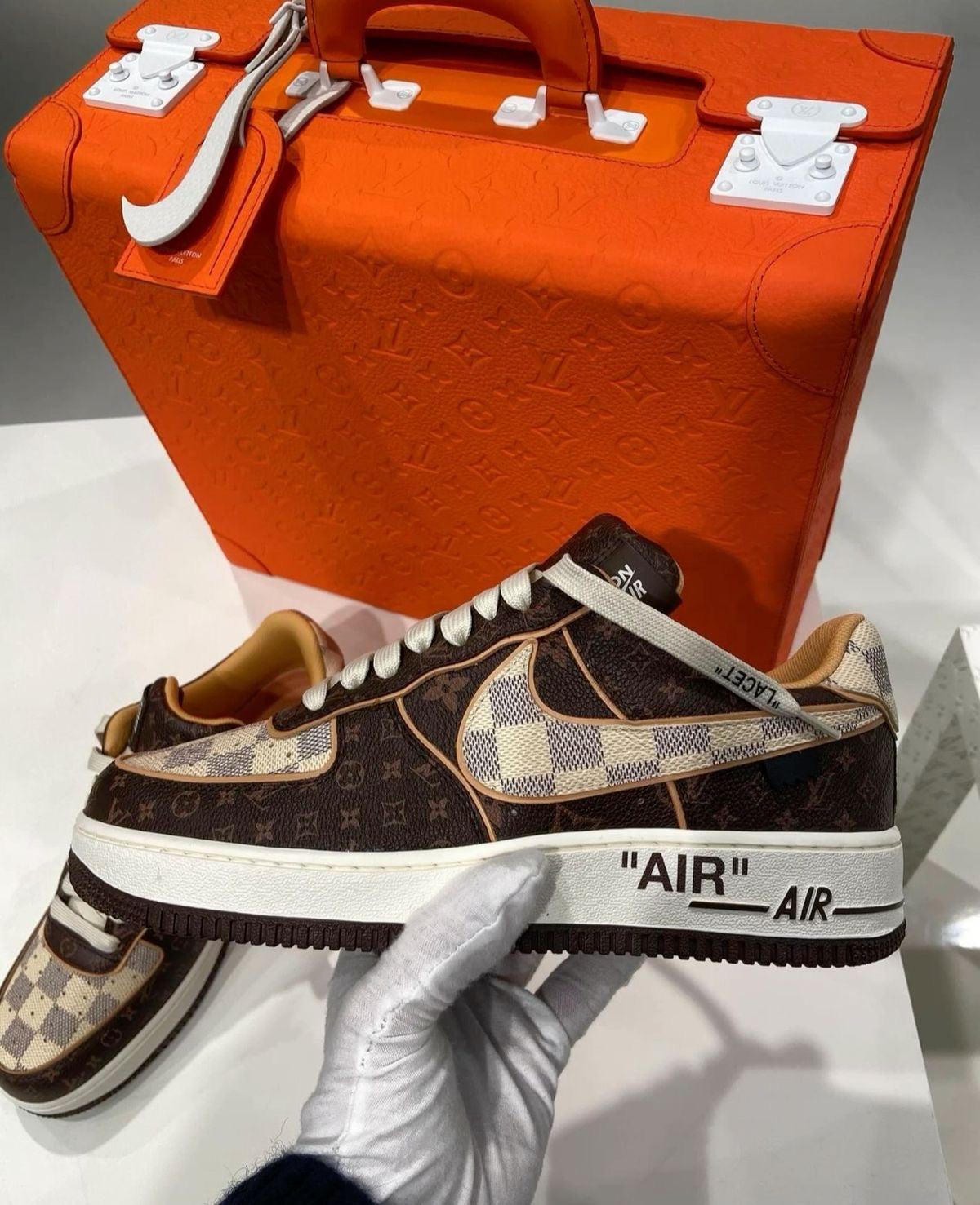 Custom Monogram Air Force 1 Low 07 - Luxuryurbanwear