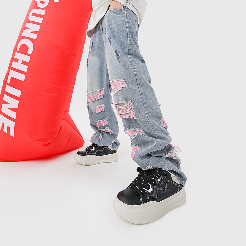 Side view of Movo Splash T84 sneakers showing the waterproof shell and oversized platform