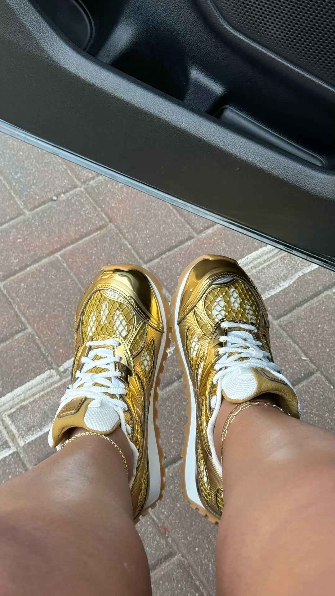 Bottega Veneta Orbit Gold Sneakers: Elevate Your Style and Comfort