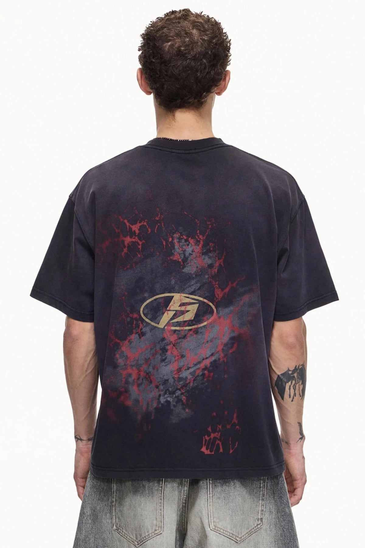 Men's Retro Distressed Cotton T-Shirt - Notkicks