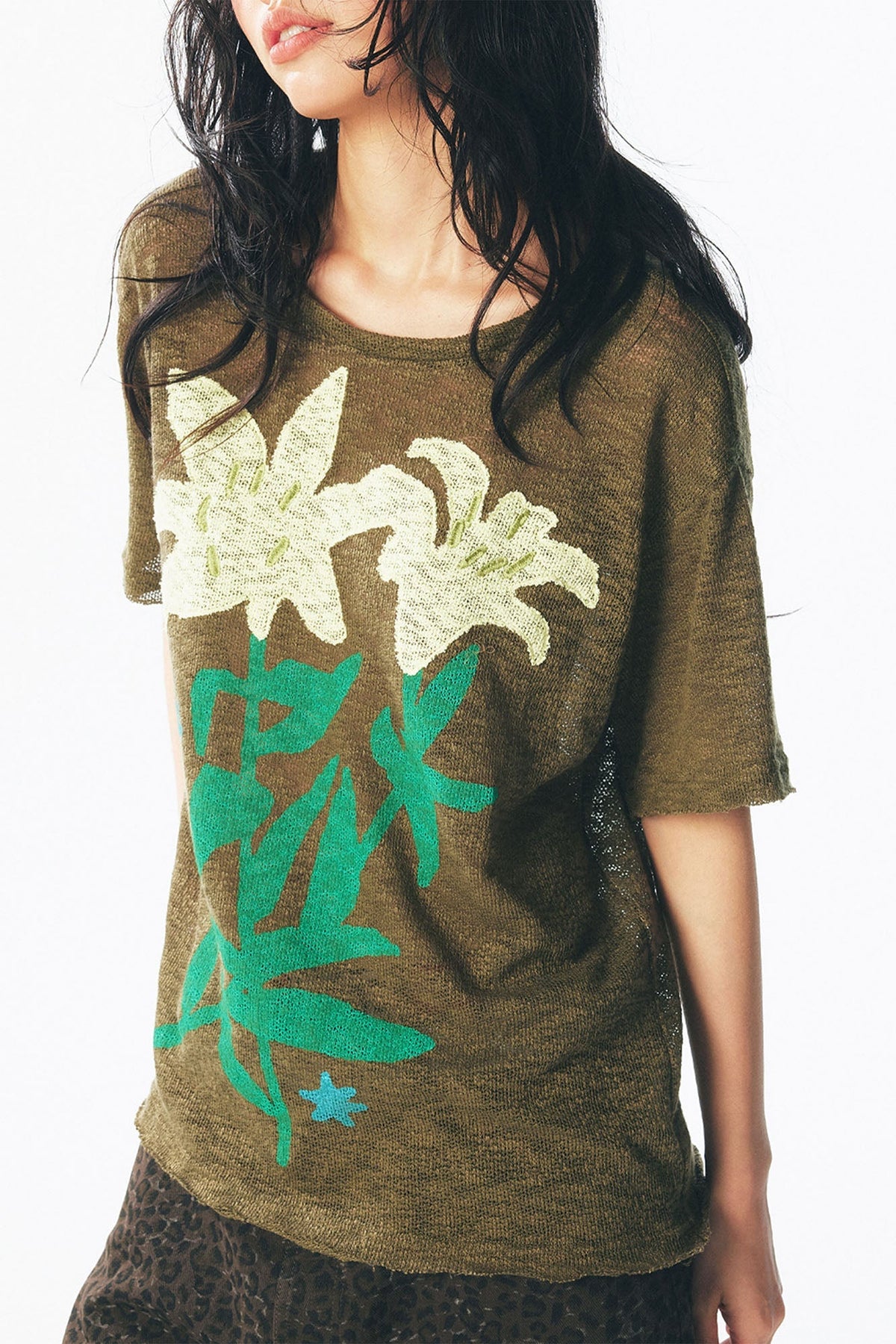 Sheer Lily Distressed Layering Tee - Notkicks