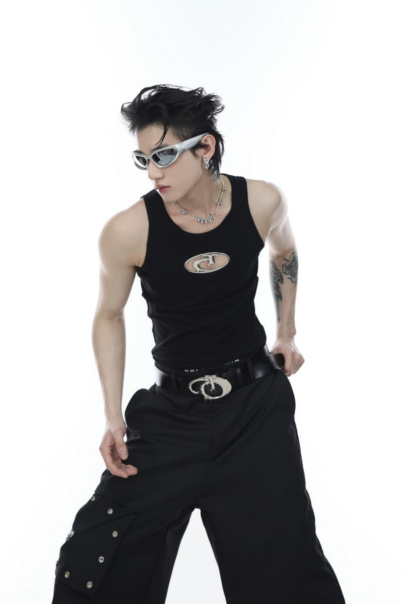Vest Tee With Logo - Notkicks