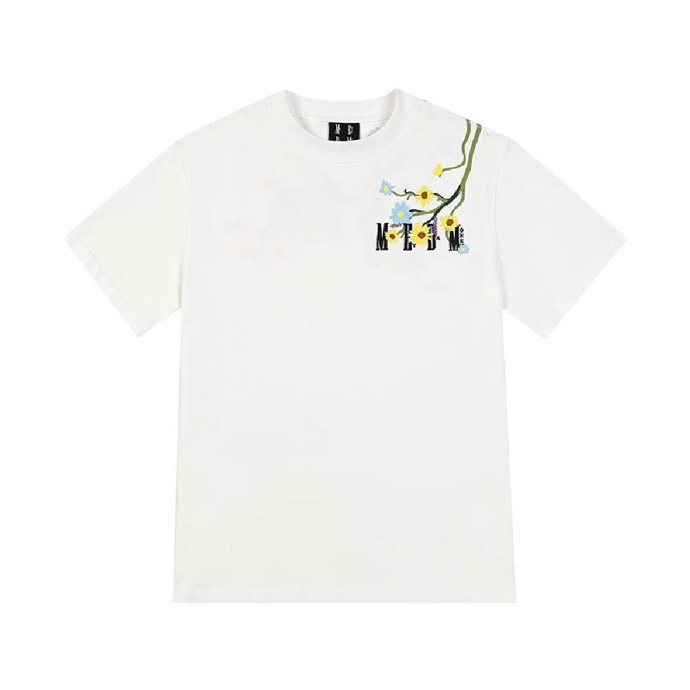 Flowers Logo Embroidered Tee - Notkicks