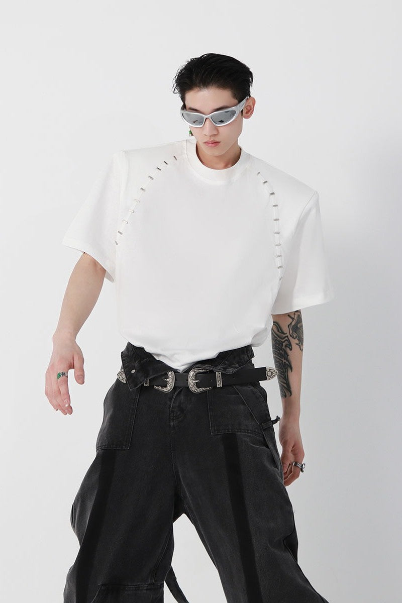Structured Stitched Tee - Notkicks