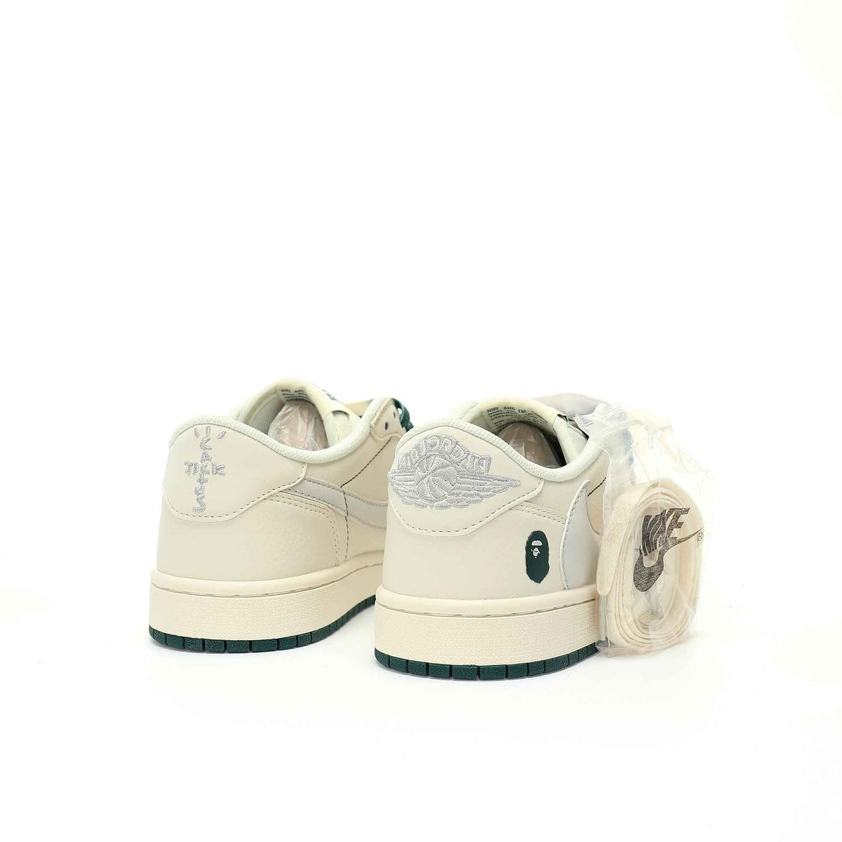 Custom BAPE x Travis Scott x Air Jordan 1 Low OG SneakerNational