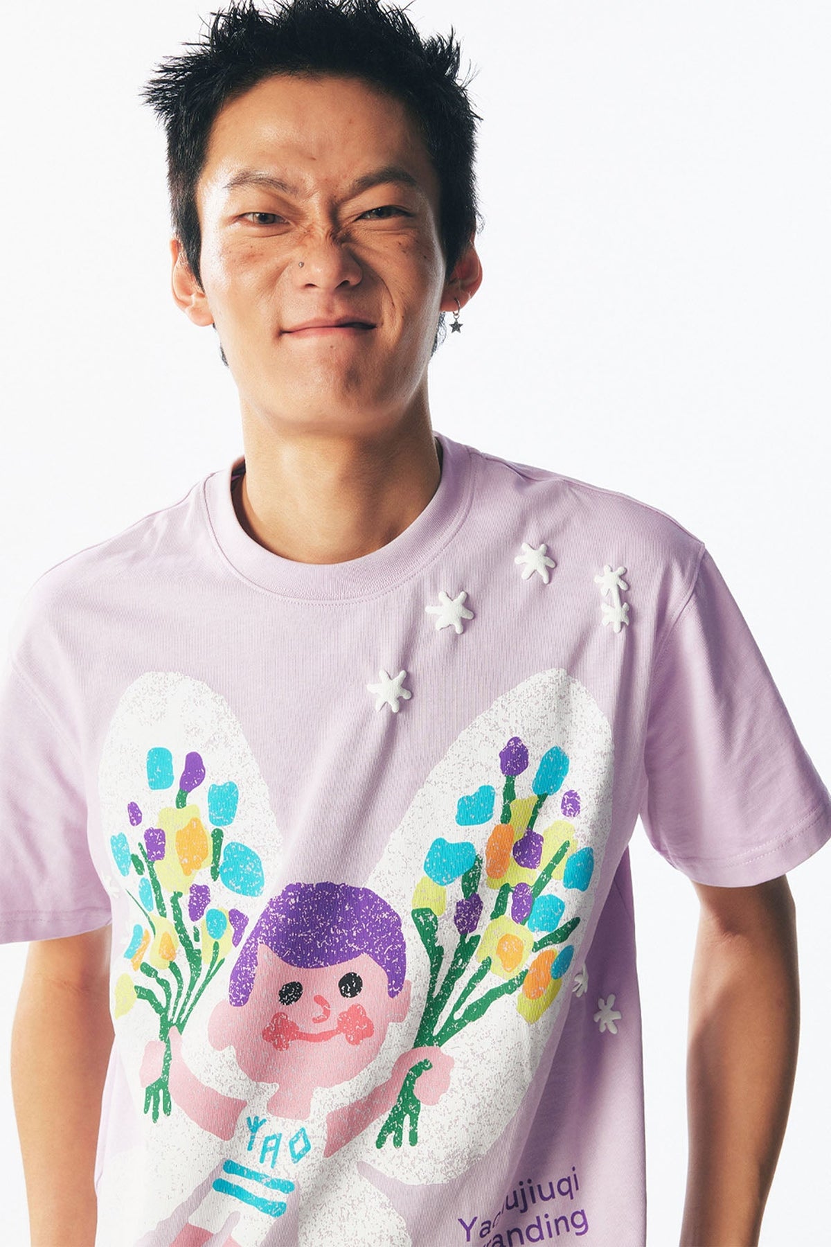 Pastel Butterfly Graphic Cotton Tee - Notkicks