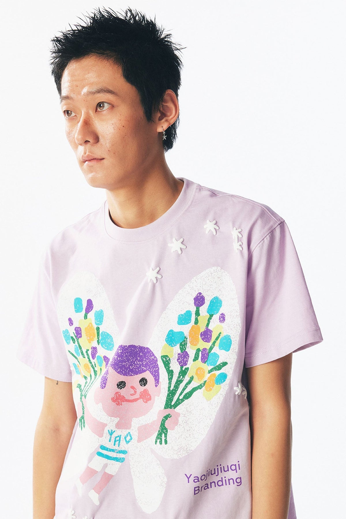 Pastel Butterfly Graphic Cotton Tee - Notkicks