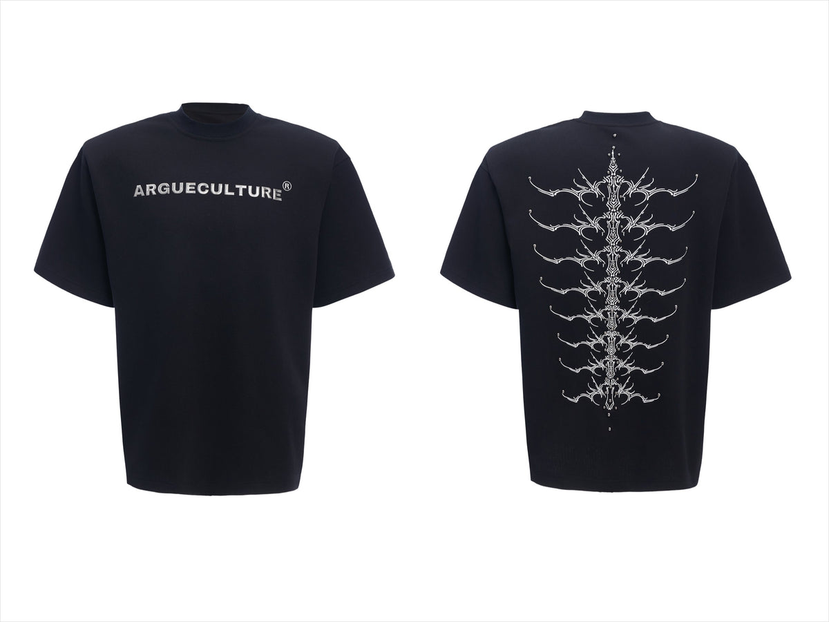 Spine Crystal Grey Graphic Tee - Notkicks