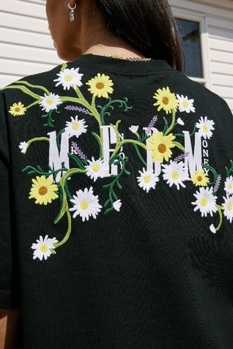 Flowers Logo Embroidered Tee - Notkicks