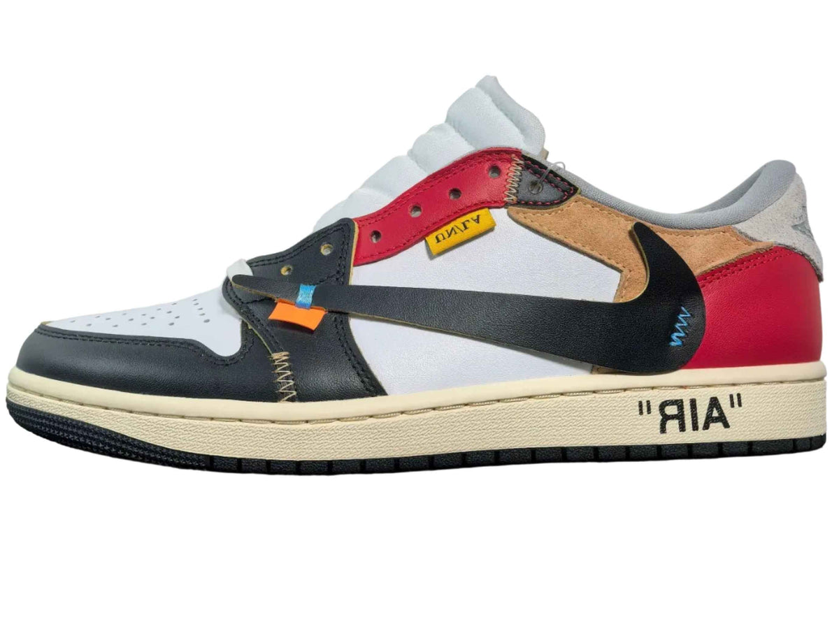 Custom Air Jordan 1 x OFF-White Sneakers - Unique Style and Comfort