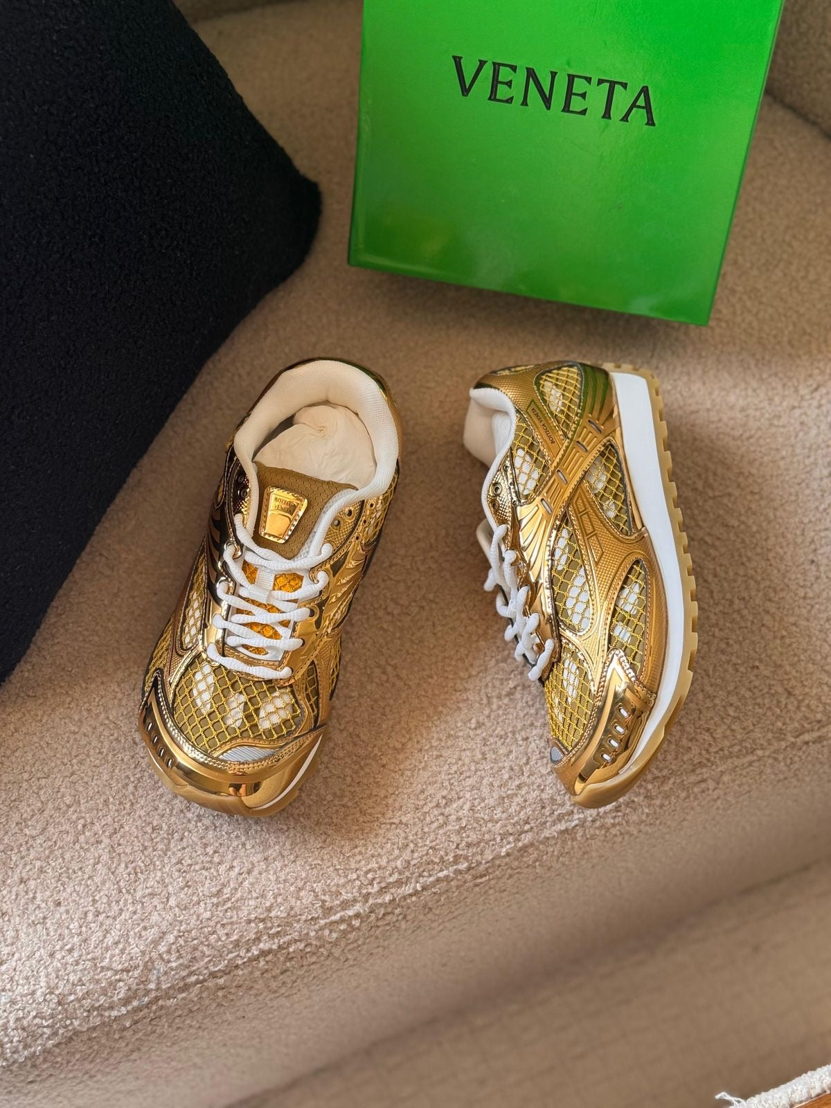 Bottega Veneta Orbit Gold Sneakers: Elevate Your Style and Comfort
