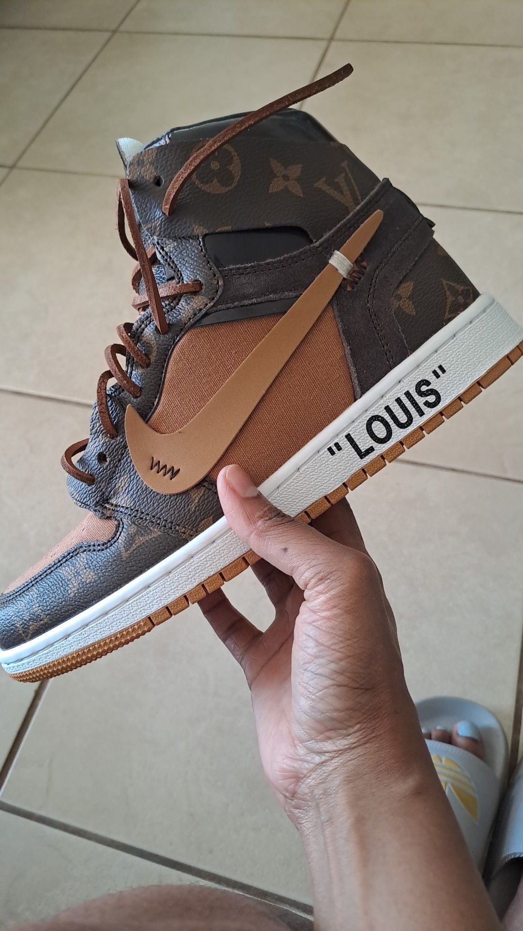 Air Jordan 1 Monogram High Q - Customizable Luxury Sneakers