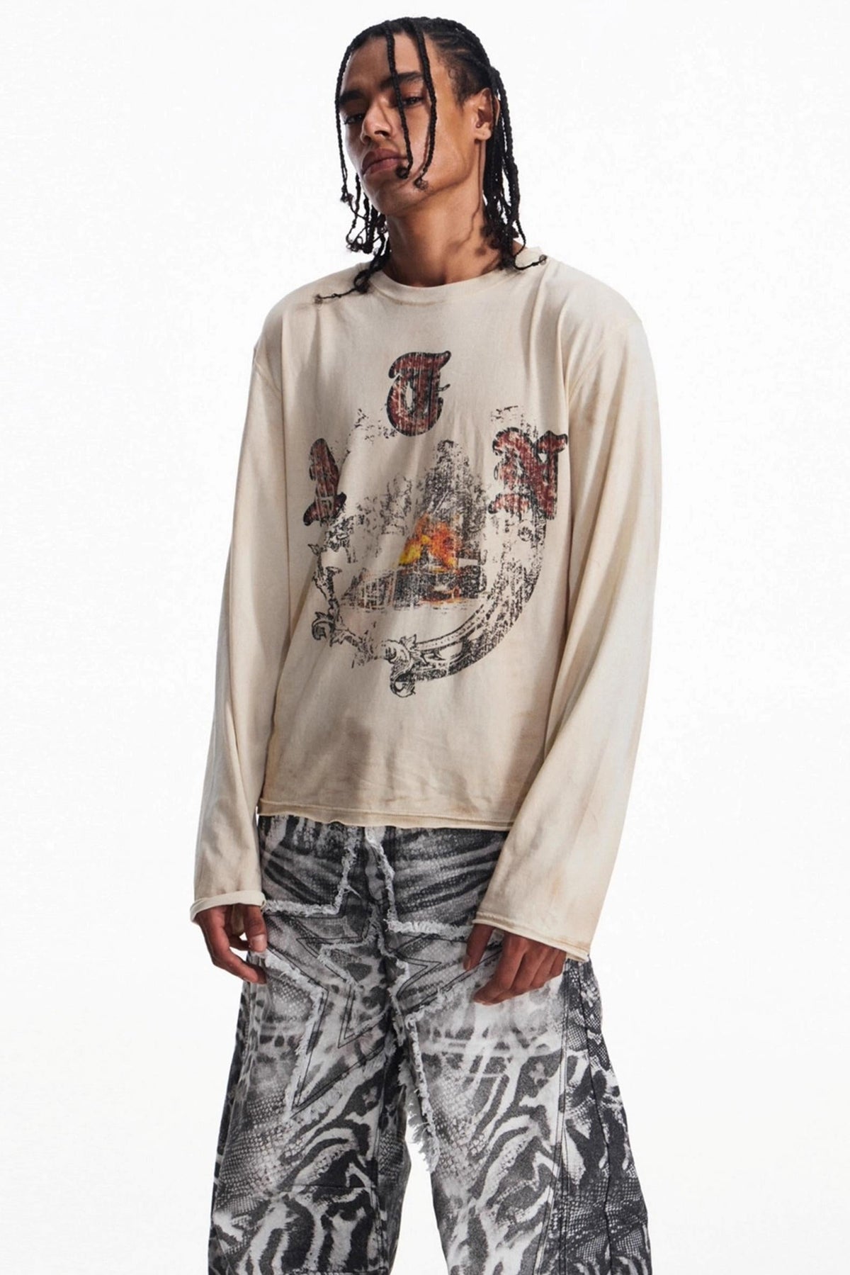 Men's Vintage Crew Neck T-Shirt - Notkicks