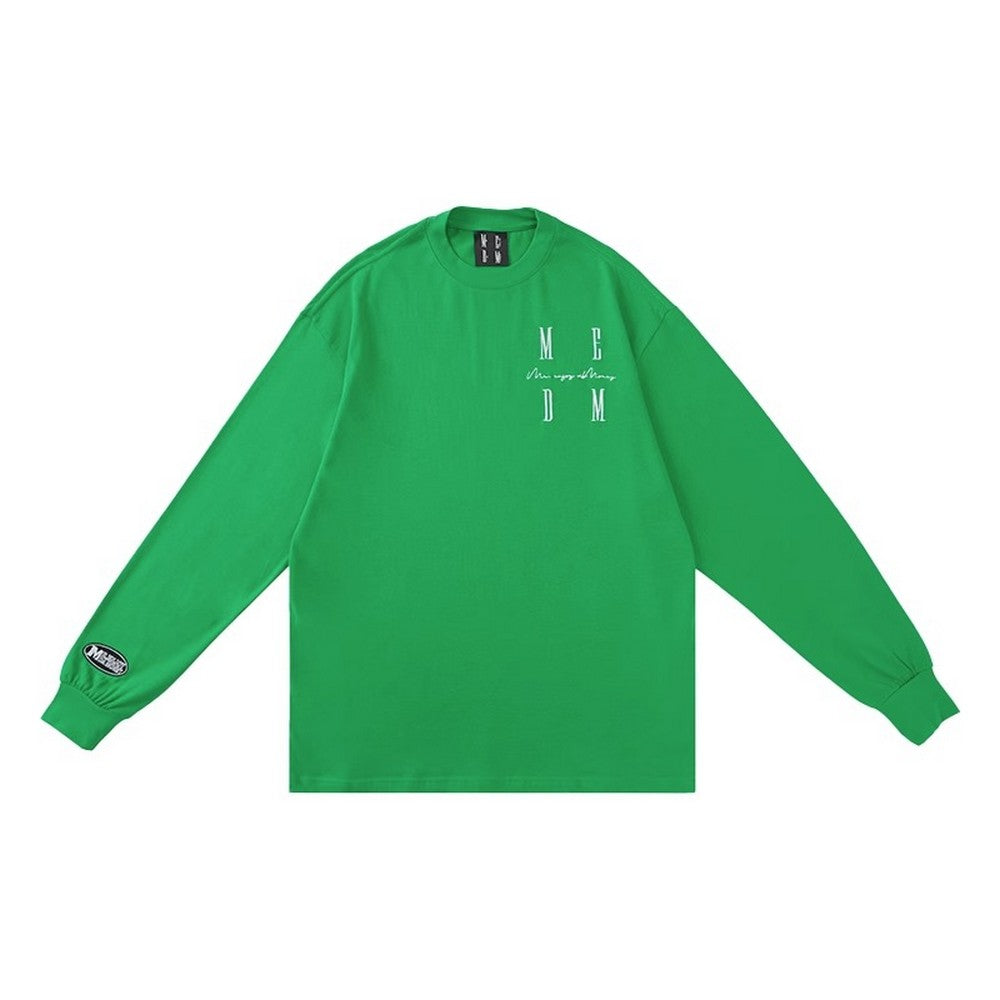 Basic Long Sleeve Tee With Logo - Notkicks