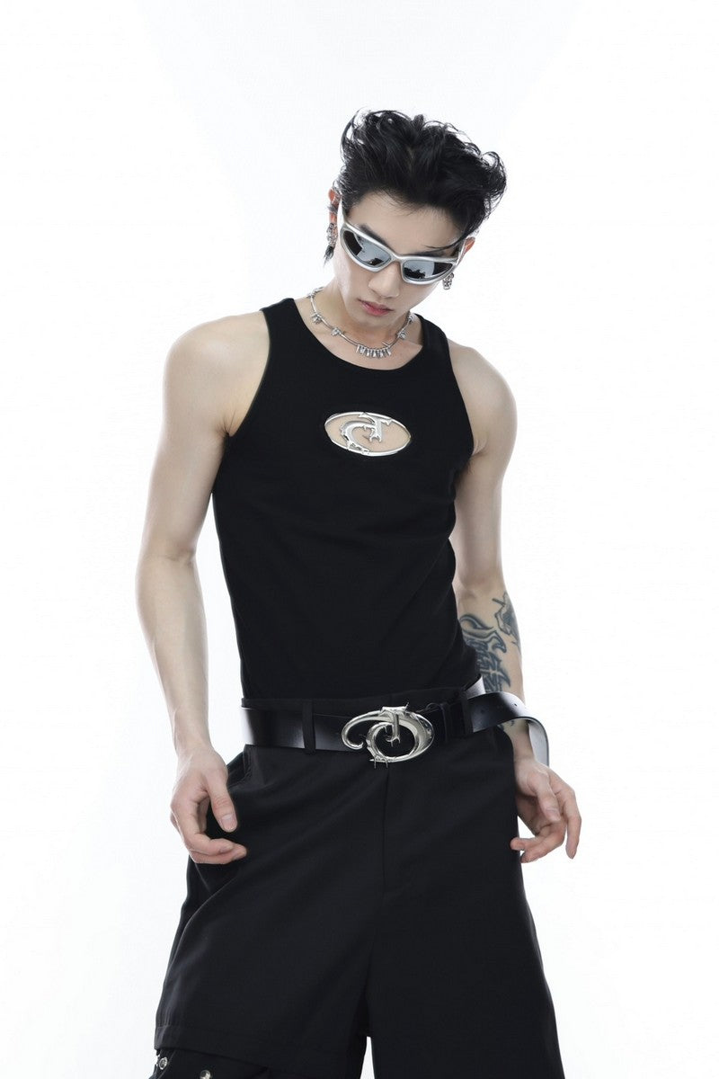 Vest Tee With Logo - Notkicks