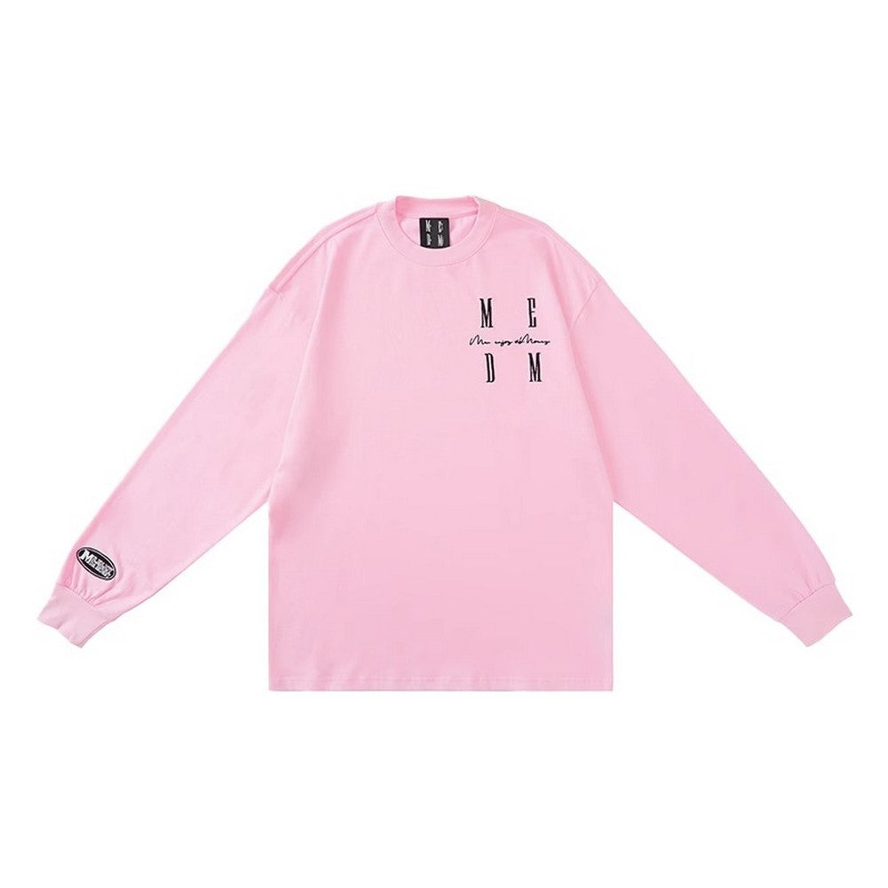 Basic Long Sleeve Tee With Logo - Notkicks