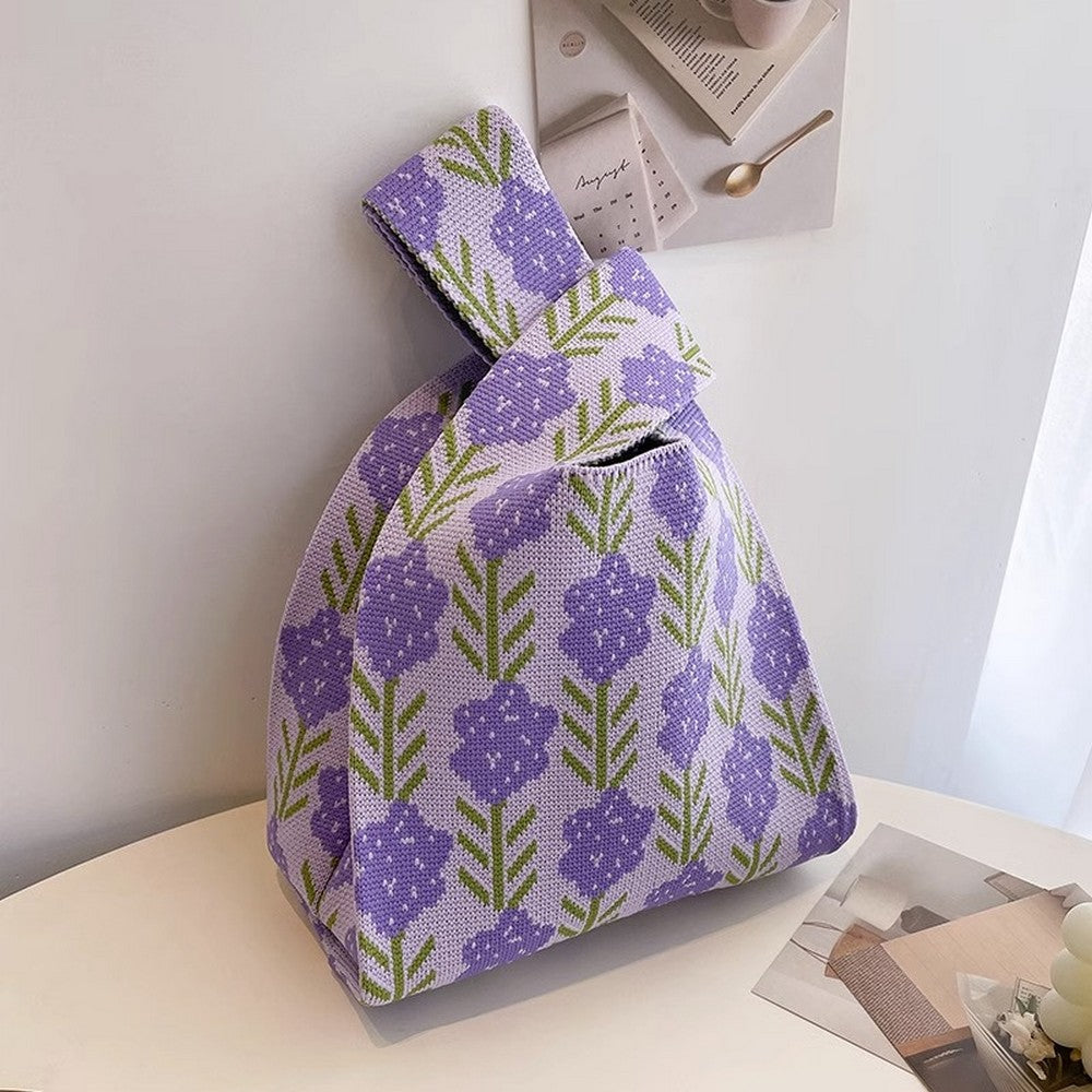 Retro Pattern Knitted Handbag - Notkicks