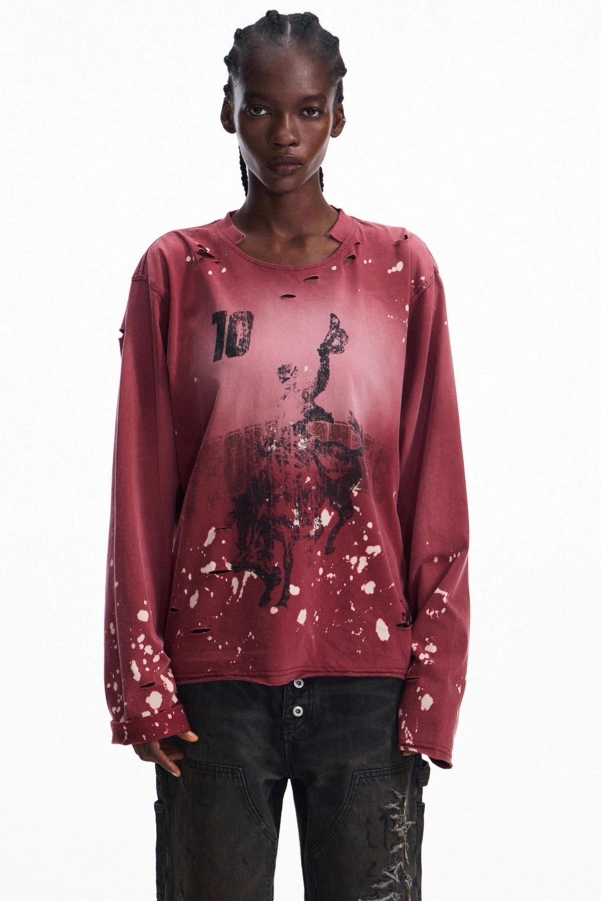 Men's Vintage Ink Long-Sleeve T-Shirt - Notkicks