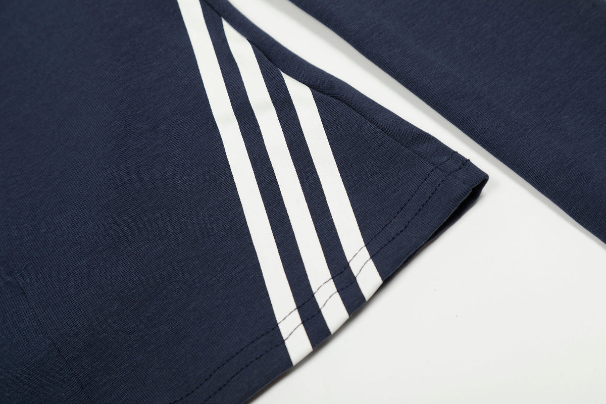 Navy Varsity Zip Up Top - Notkicks