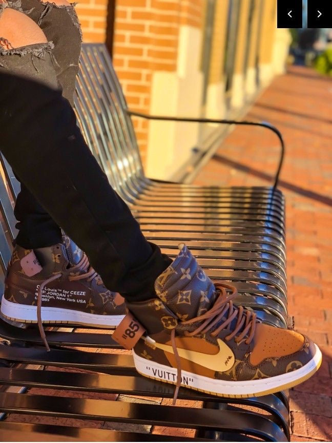 Air Jordan 1 x Monogram Logo - Luxury Sneakers