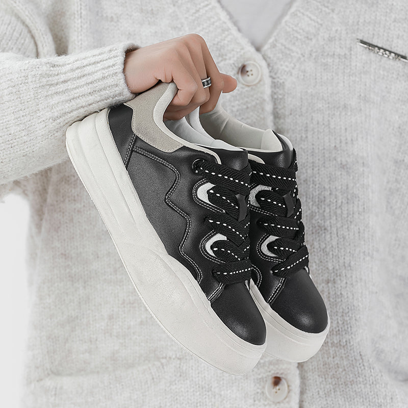 Side view of Movo Splash T84 sneakers showing the waterproof shell and oversized platform