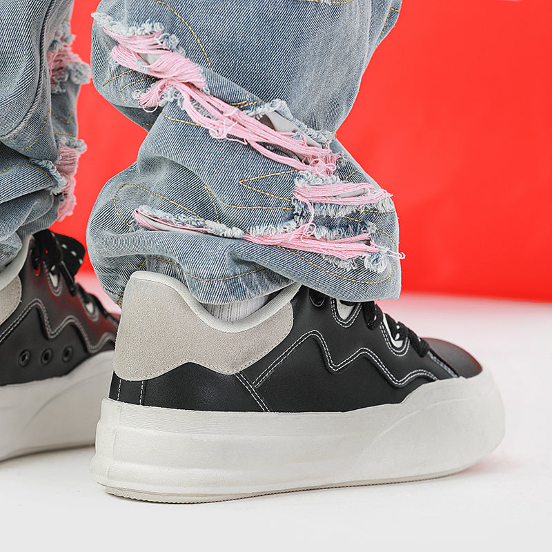 Side view of Movo Splash T84 sneakers showing the waterproof shell and oversized platform