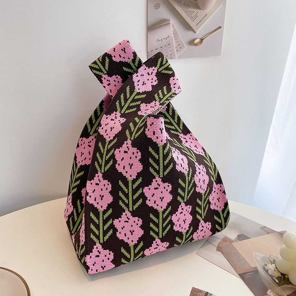 Retro Pattern Knitted Handbag - Notkicks