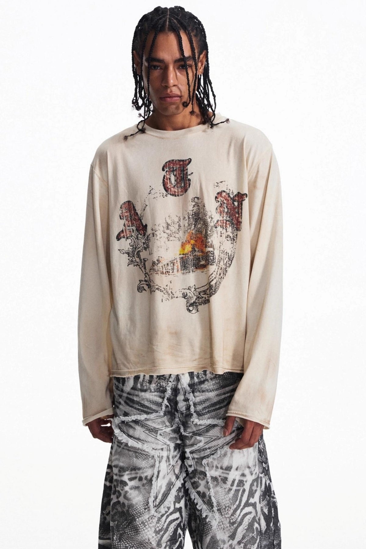 Men's Vintage Crew Neck T-Shirt - Notkicks