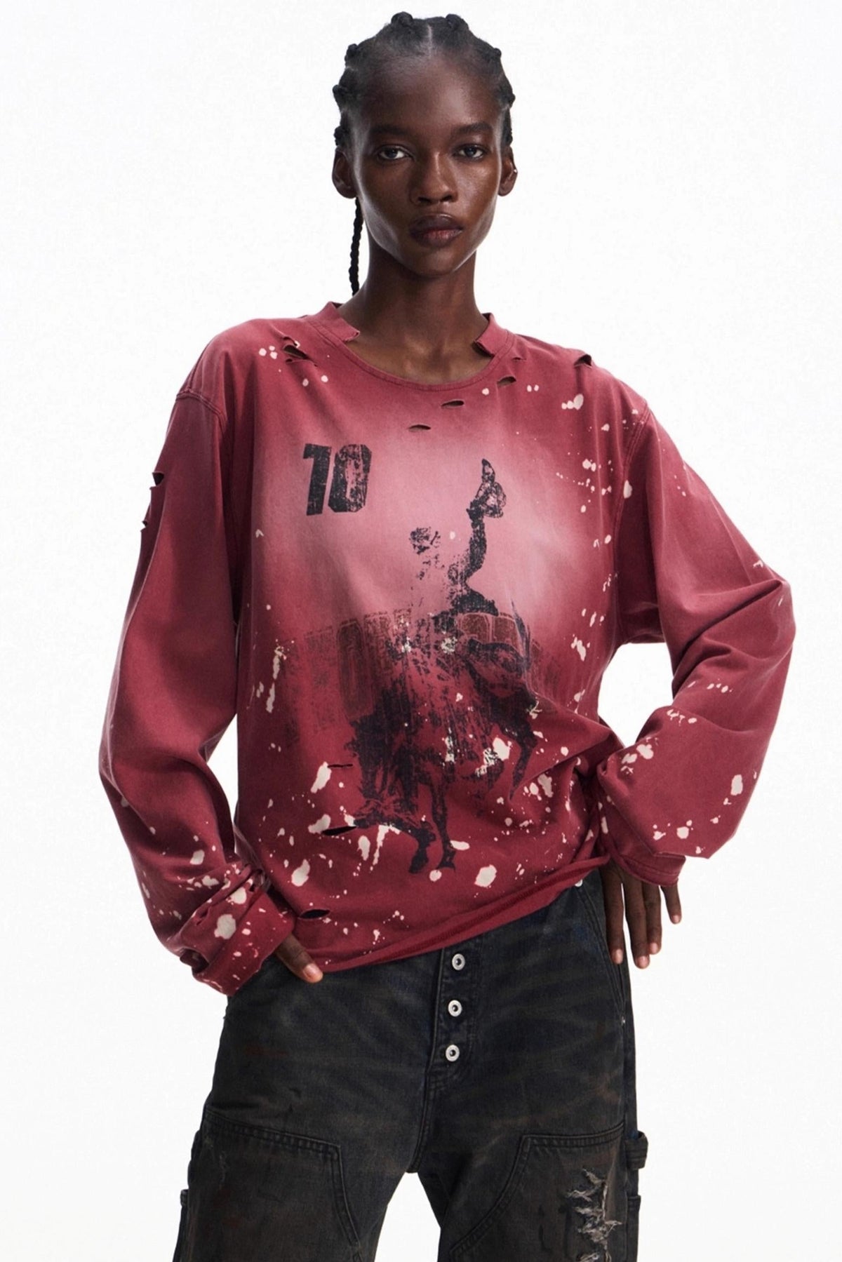 Men's Vintage Ink Long-Sleeve T-Shirt - Notkicks