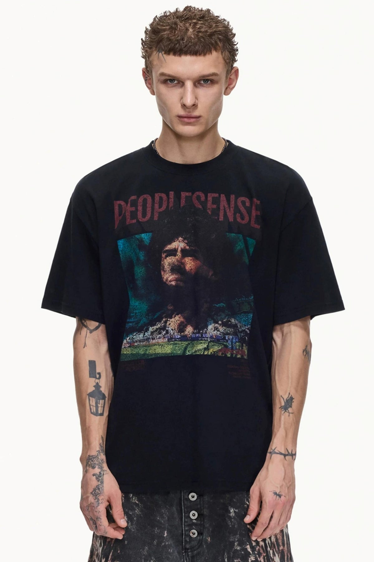 Men's Retro Distressed Cotton Tee - Notkicks