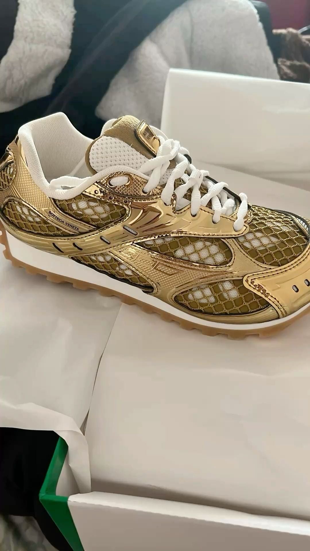Bottega Veneta Orbit Gold Sneakers: Elevate Your Style and Comfort