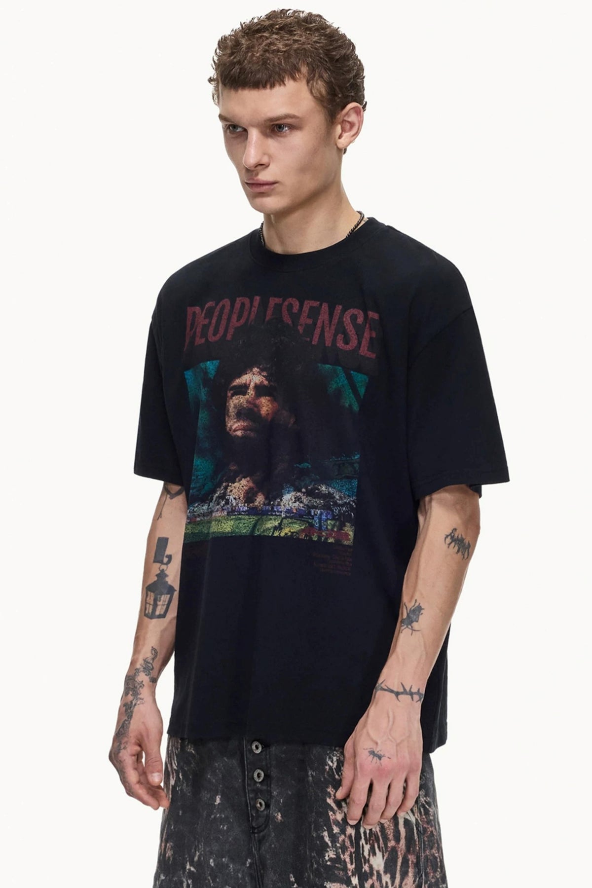 Men's Retro Distressed Cotton Tee - Notkicks