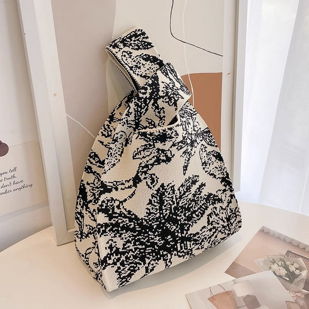 Retro Pattern Knitted Handbag - Notkicks