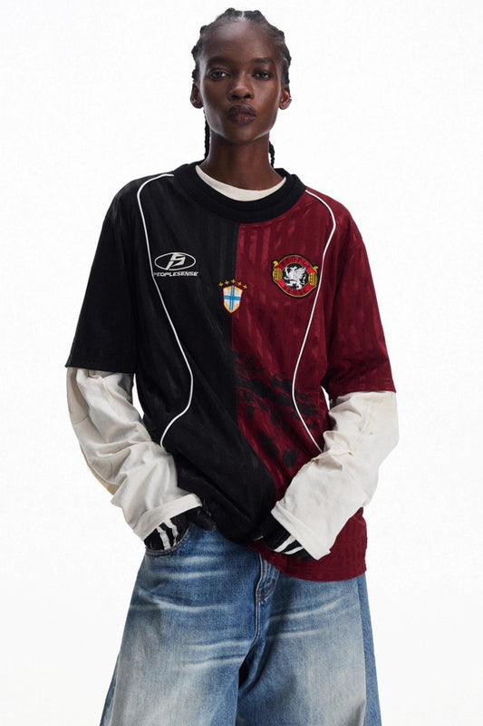 Men's Vintage Crew Neck Jersey Top - Notkicks