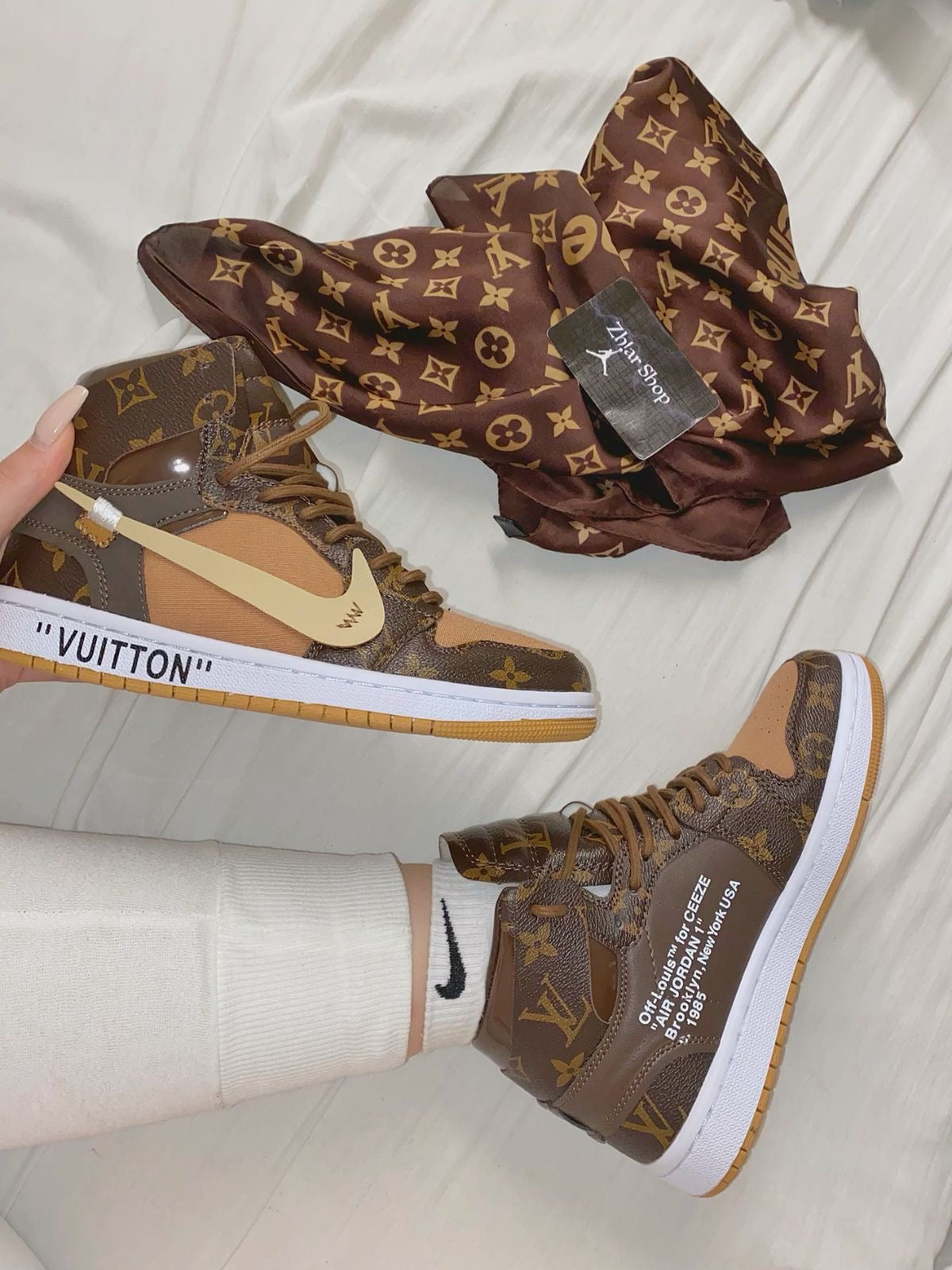 Air Jordan 1 x Monogram Logo - Luxury Sneakers