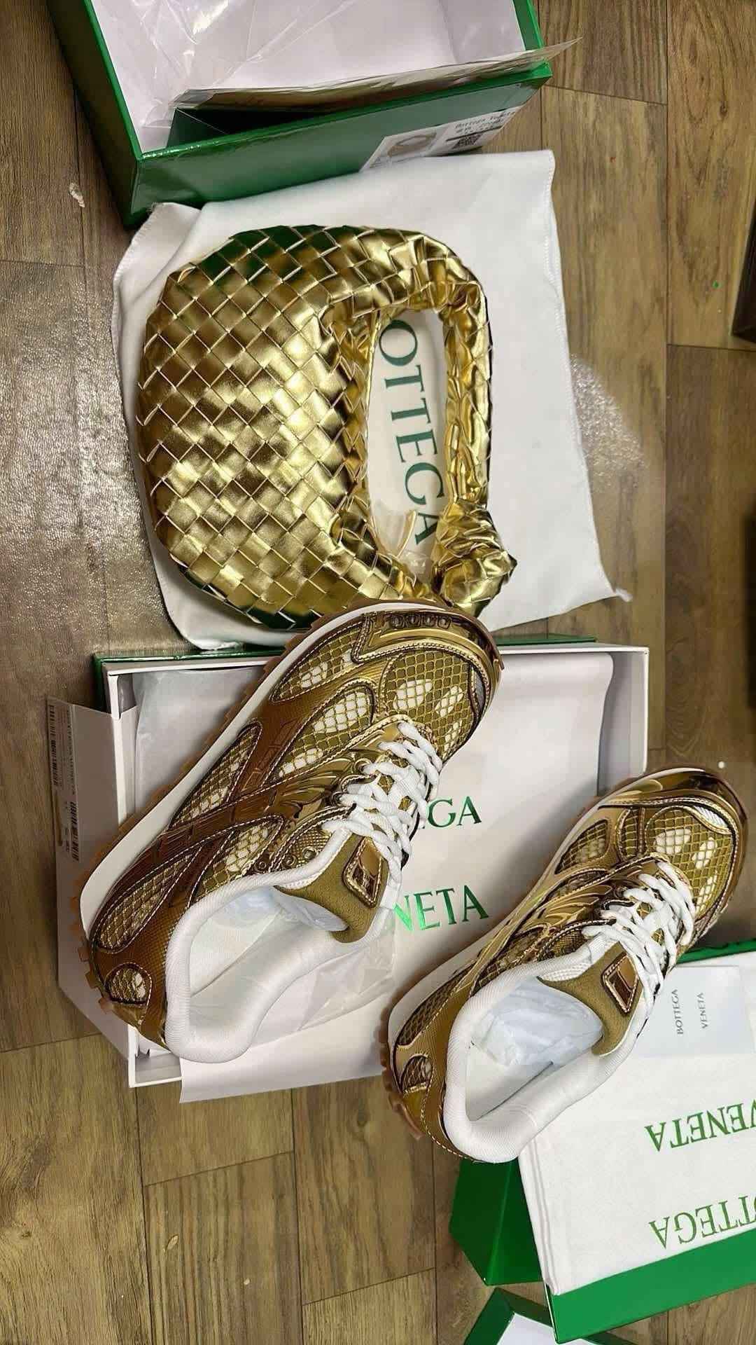 Bottega Veneta Orbit Gold Sneakers: Elevate Your Style and Comfort
