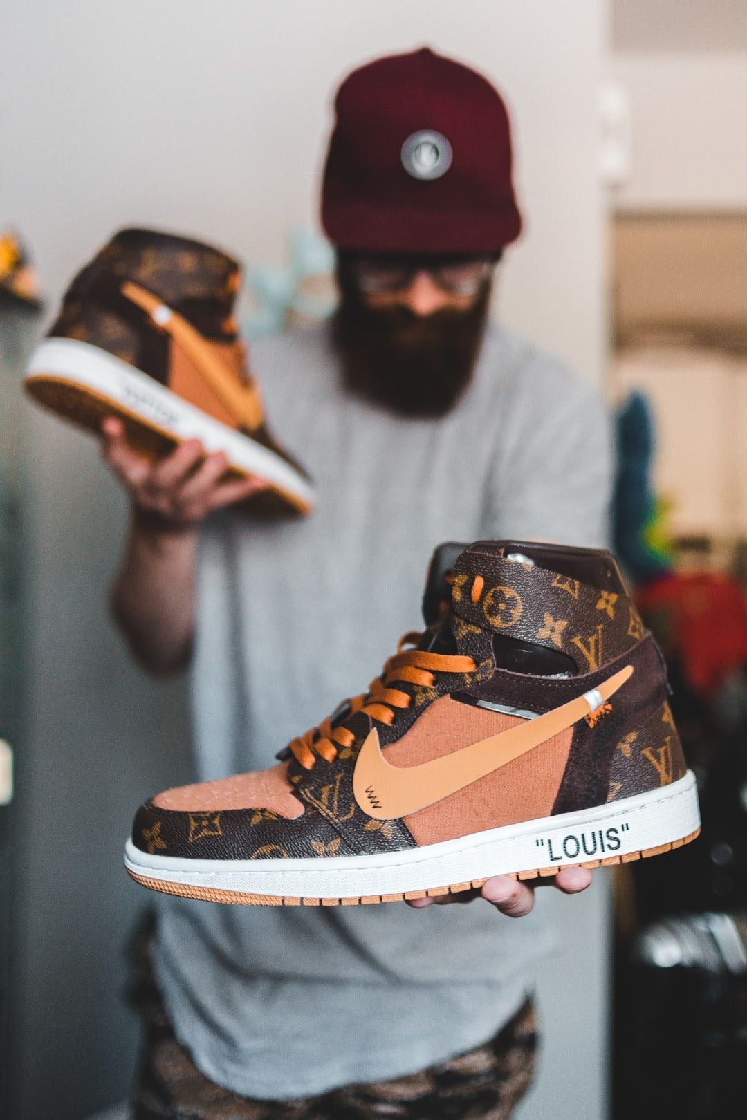 Air Jordan 1 Monogram High Q - Customizable Luxury Sneakers